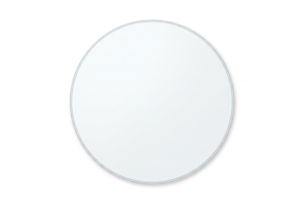 Round matte anti-glare screen protector for 2024 onwards MINI, shown front-on against a white background