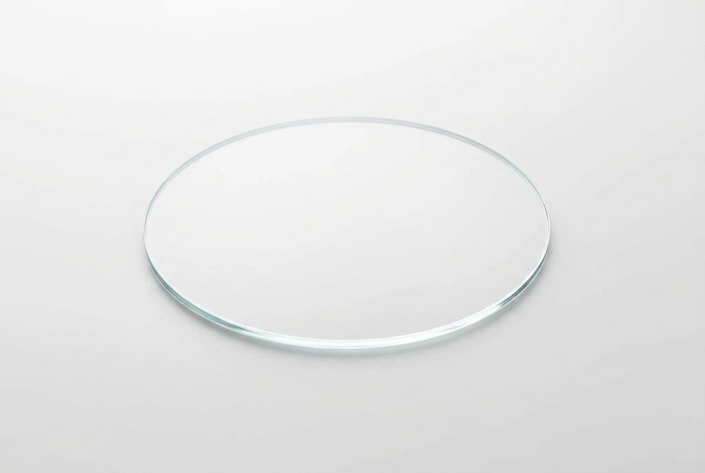 Angled view showing the glass thickness and matte anti-glare surface of the MINI screen protector